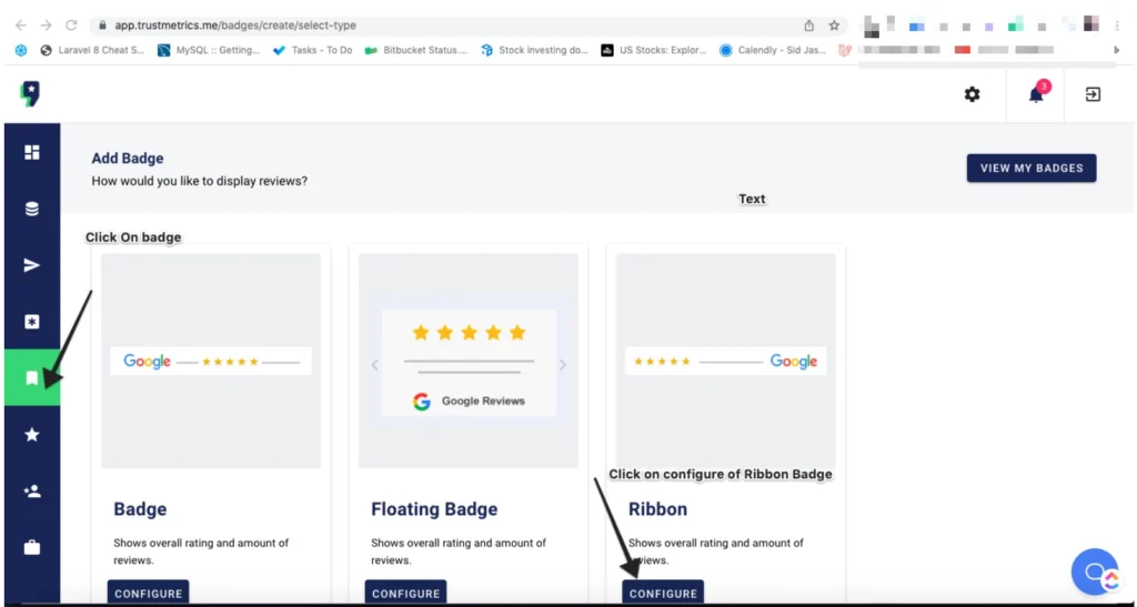 Trustmetrics Badges