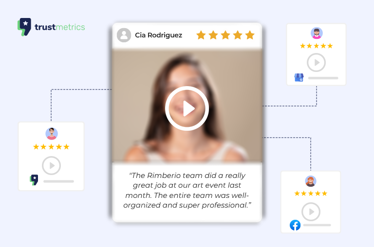 Video testimonial widget