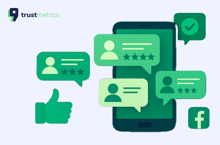 Authentic customer reviews driving social media engagement and brand trust